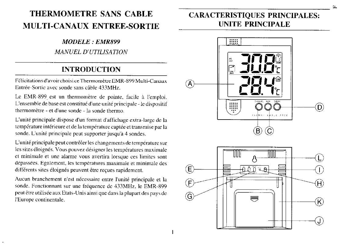 Notice OREGON SCIENTIFIC EMR899 radioréveil Trouver une solution à un problème OREGON